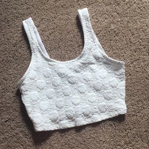 Topshot white crop top